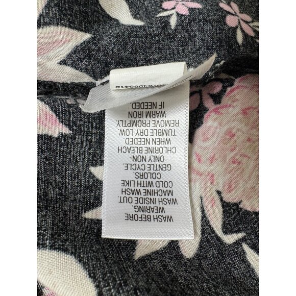 Floral Pineapple Print Smocked Bodice‎ Midi Maxi Dress w/Pockets Size 1X 16 18 - Picture 8 of 8